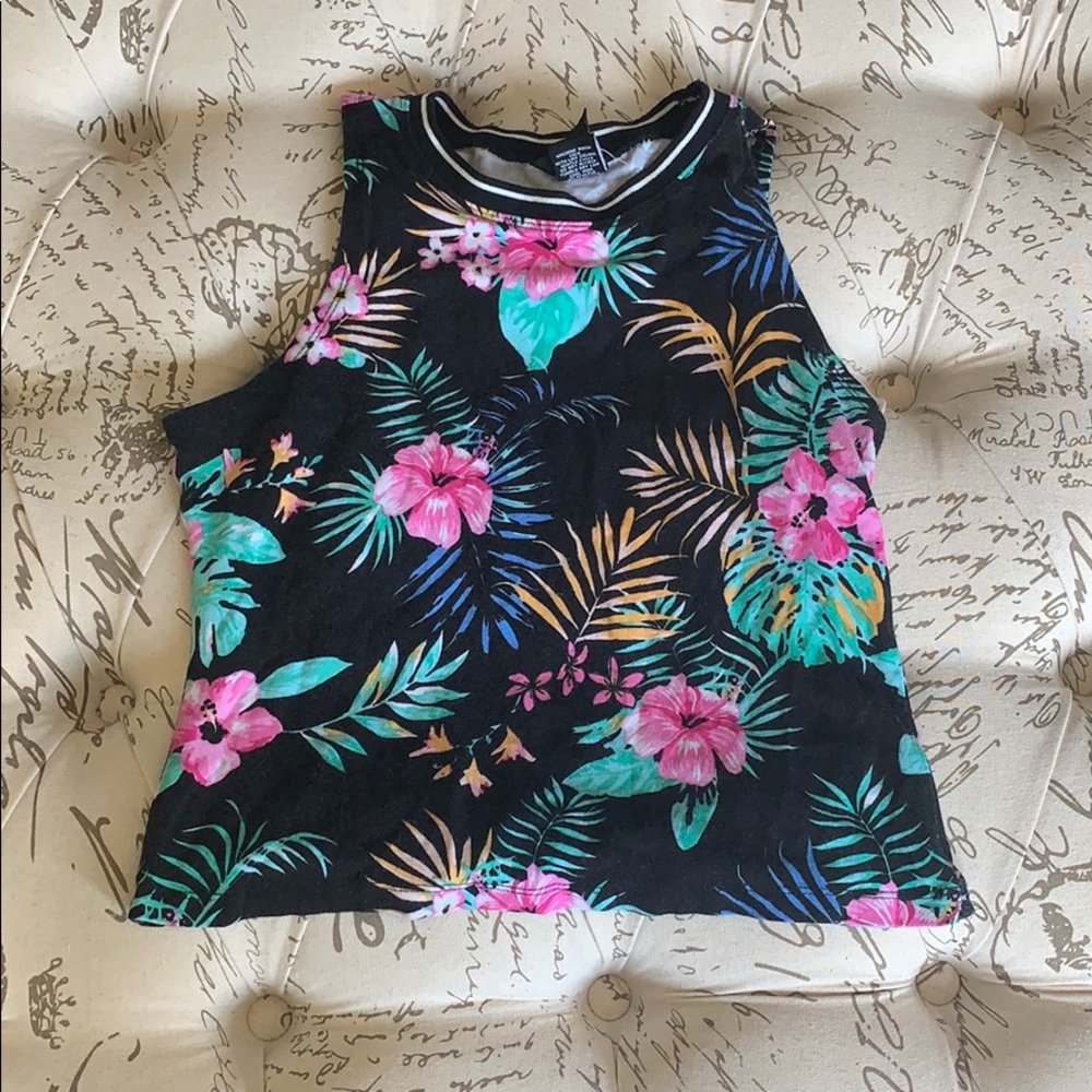 floral crop top